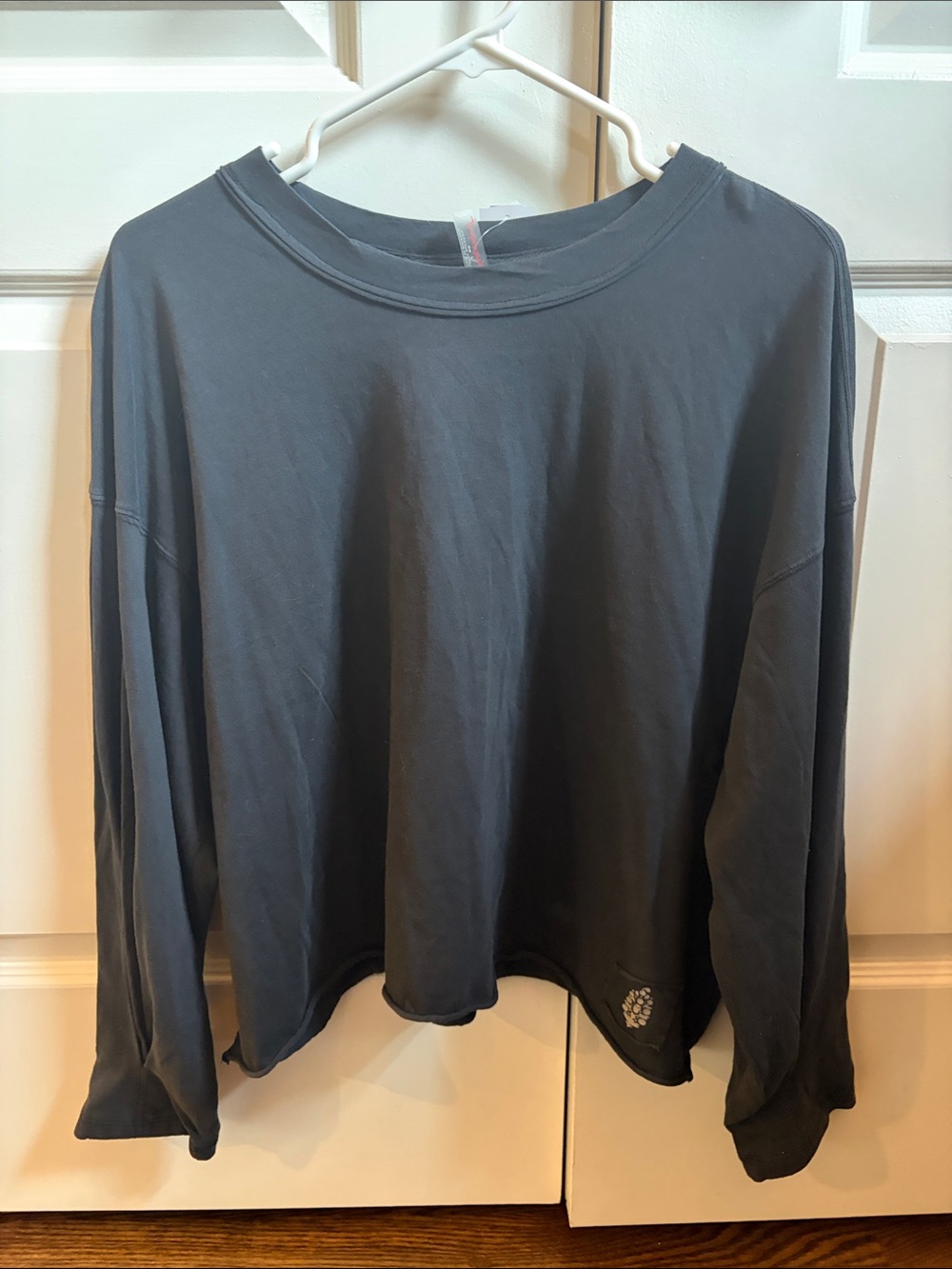 FP Movement by Free People Oversized Black Crewneck Sweatshirt